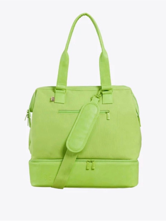 BEIS Handbags - BEIS Mini Weekender Bag in Citron
